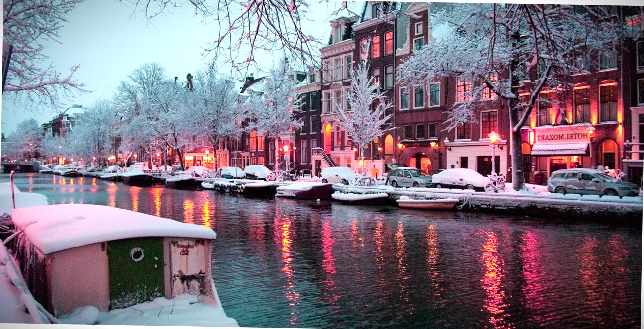 Зима в Амстердаме.